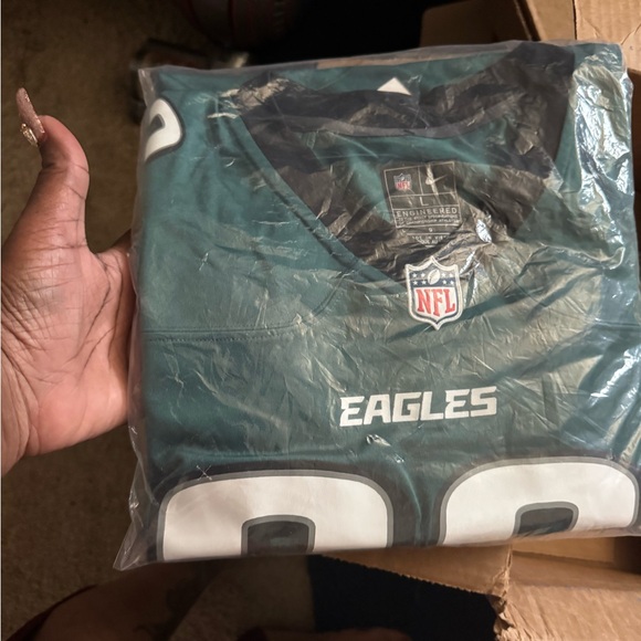 NFL Philadelphia Eagles Dark Green Jersey with White Accents